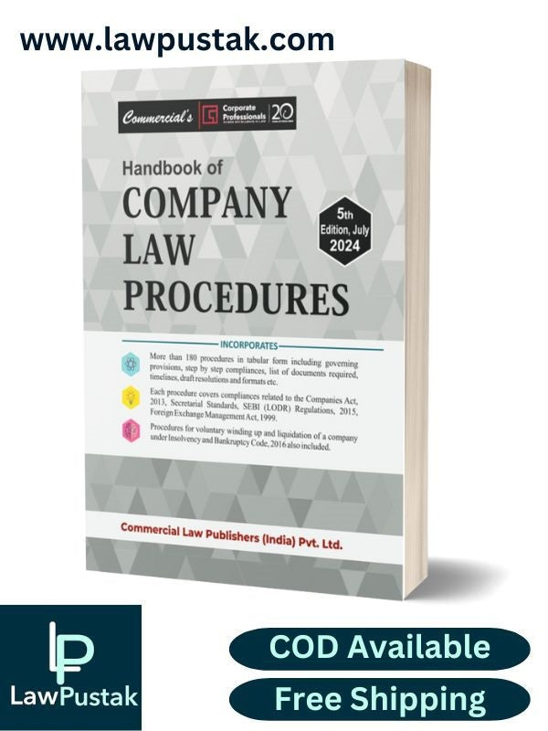 Handbook of Company Law Procedures | 5th Edition 2024 | Commercial Law Publishers (India) Pvt. Ltd