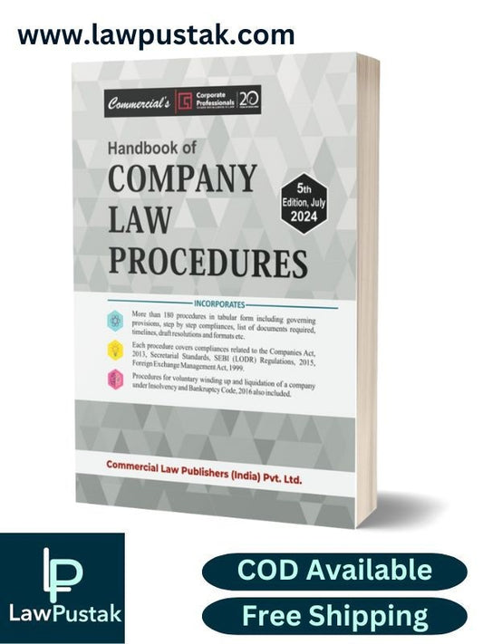 Handbook of Company Law Procedures | 5th Edition 2024 | Commercial Law Publishers (India) Pvt. Ltd