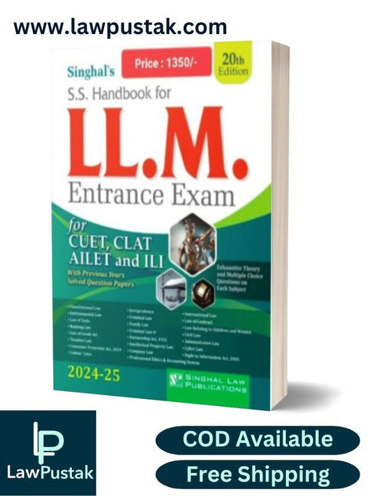 S Handbook for LL.M. Entrance Exam Guide 2024-2025 by Singhal-20th Edition, 2024-Singhal Law Publications