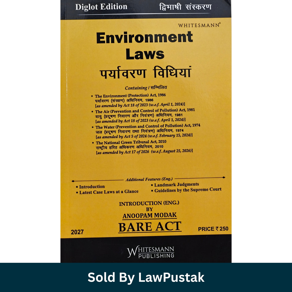Whitesmann Environment Laws Diglot Edition Bare Act 2027 Edition