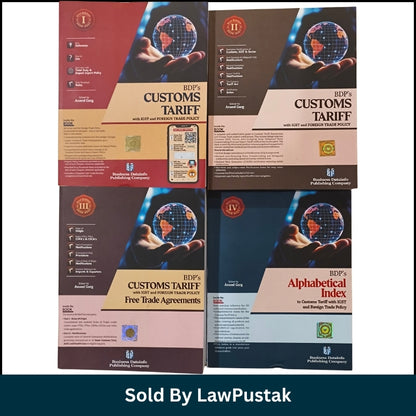 BDP Customs Tariff with IGST and Foreign Trade Policy 4 Volume Set 41st Edition 2026-2027 by Anand Garg Side profile view of BDP Customs Tariff 2026-2027 Paperback 4 Volume Set Law Books India