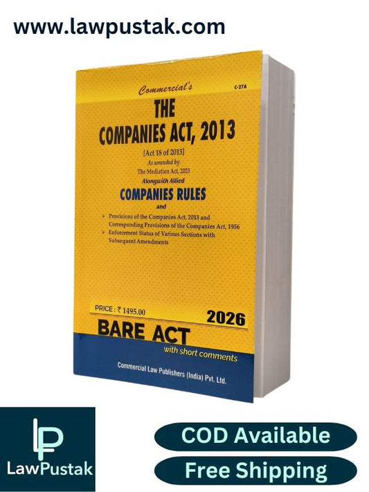 The Companies Act, 2013 - Bare Act - Edition 2026 | Commercial Law Publishers (India) Pvt. Ltd.