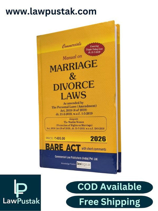 Manual on Marriage & Divorce Laws - Bare Act - Edition 2026 | Commercial Law Publishers (India) Pvt. Ltd.