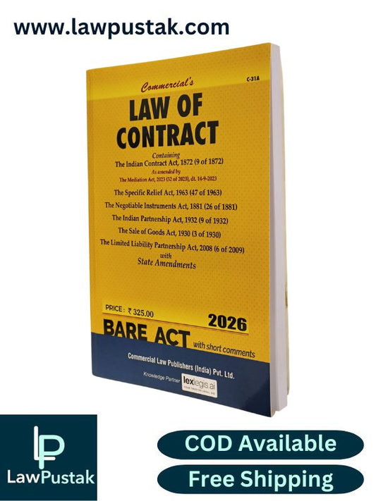Law of Contract - Bare Act - Edition 2026 | Commercial Law Publishers (India) Pvt. Ltd.