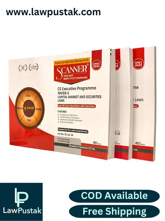 CS Executive Programme Group - 2 Combo (Papers 5 to 7) Set of 3 Books by Shuchita Prakashan - for Dec 2025, June 2026 Exam | Scanner