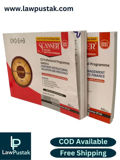 CS Professional Programme Group 2 (Paper 5 Strategic Management and Corporate Finance, Paper 6 Corporate Restructuring Valuation and Insolvency by Shuchita Prakashan | Applicable For Dec. 25, Jun 26 Exams | Scanner