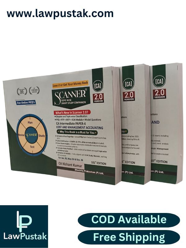Combo CA Inter Group -2 (Paper 4,5,6) | Combo of 3 Book by Shuchita Prakashan - Paper-4 Cost and management Accounting, Paper-5 Auditing and Ethics ... Financial Management and Strategic Management | Scanner