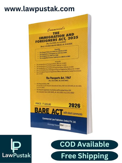 The Immigration and Foreigners Act, 2025 (The Passports Act, 1967) - Bare Act | Commercial Law Publishers (India) Pvt. Ltd.
