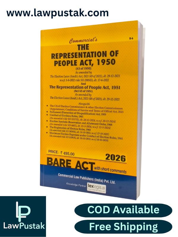 The Representation of People Act, 1950 - Bare Act - Edition 2026 | Commercial Law Publishers (India) Pvt. Ltd.