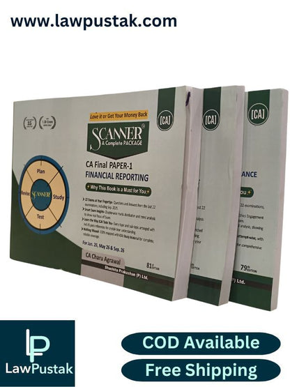 CA Final Group-I (Paper 1,2,3) Combo Set of 3 Books | Applicable for Jan 26, May 26 & Sep. 26 By Shuchita Prakashan | Scanner