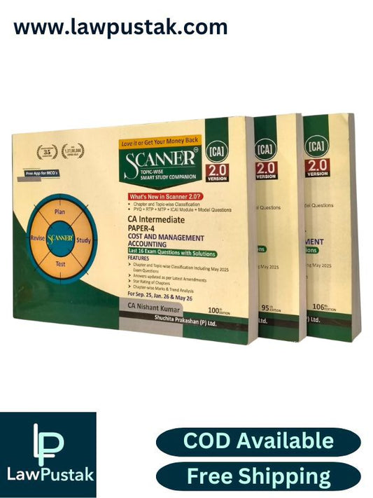 Combo CA Inter Group -2 | Combo of 3 Books - Paper-4 Cost and management Accounting, Paper-5 Auditing and Ethics and Paper-6 Financial Management and Strategic Management by Shuchita Prakashan | Scanner