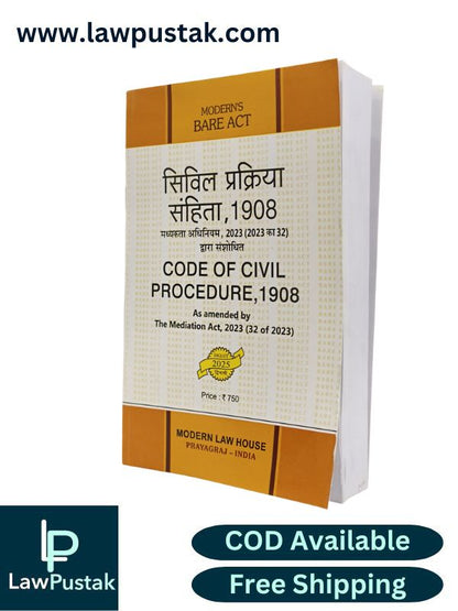 Code of Civil Procedure, 1908 As amended by The Mediation act, 2023 (32 of 2023) - Bare Act - Diglot Edition | Modern Law House