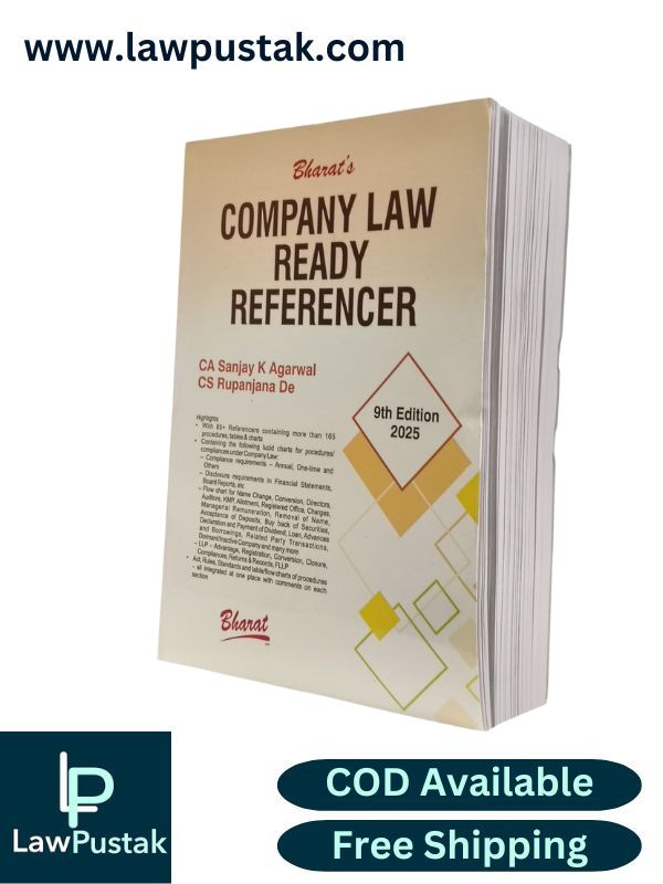 Company Law Ready Referencer by CA. Sanjay K. Agarwal and CA. Rupanjana De - 9th Edition 2025 | Bharat Law House Pvt. Ltd.