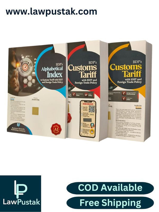 BDP’s Customs Tariff With IGST And Foreign Trade Policy - 58th Edition 2025-2026 (Set of 3 Books) - Business Datainfo Publishing Company