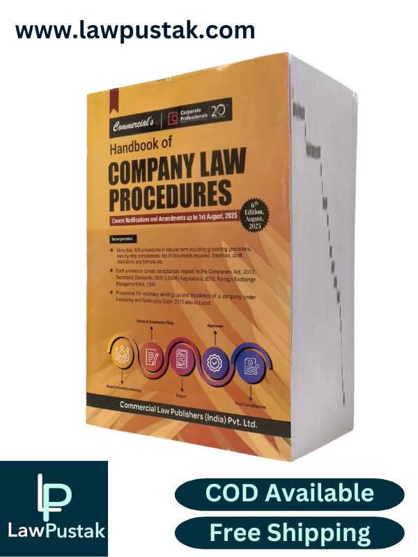 Handbook of Company Law Procedures | 6th Edition 2026 | Commercial Law Publishers (India) Pvt. Ltd