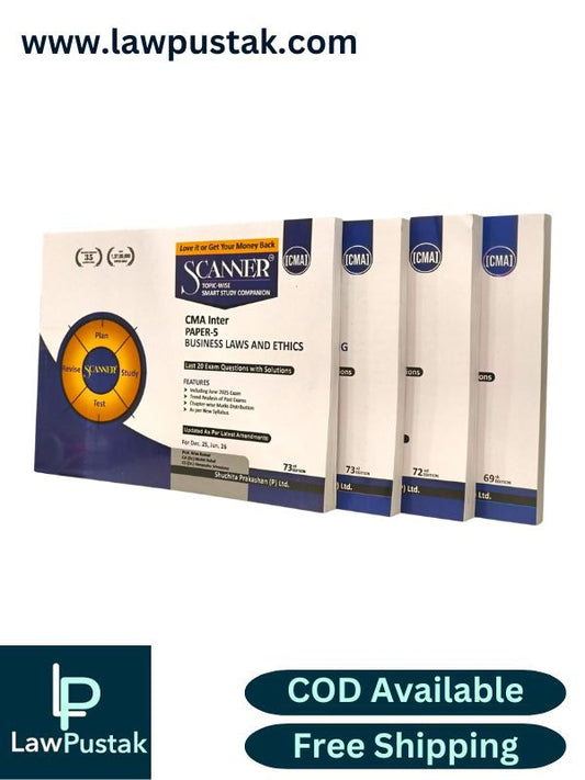 CMA Inter Group 1 Study Material, Set of 4 Books by Shuchita Prakashan - for Dec 2025, June 2026 Exam | Scanner