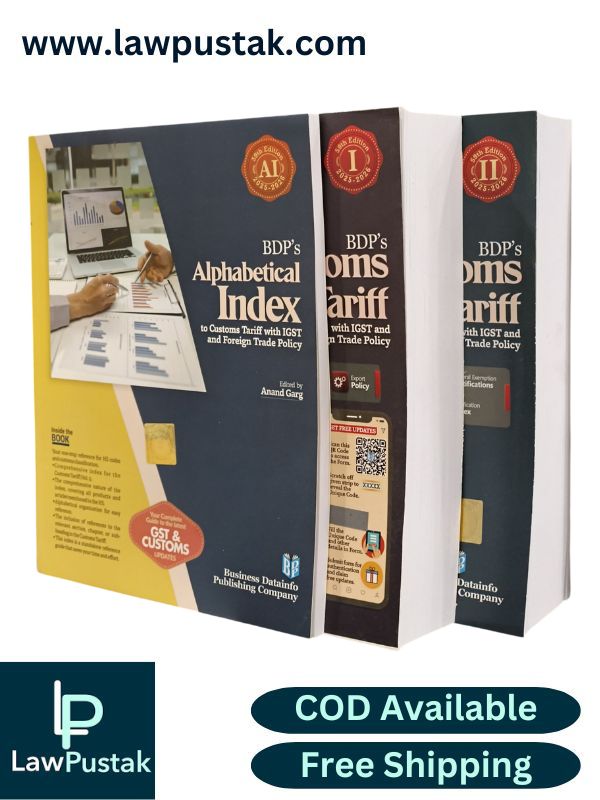 BDP’s Customs Tariff With IGST And Foreign Trade Policy - 59th Edition 2025-2026 (Set of 3 Books) - Business Datainfo Publishing Company