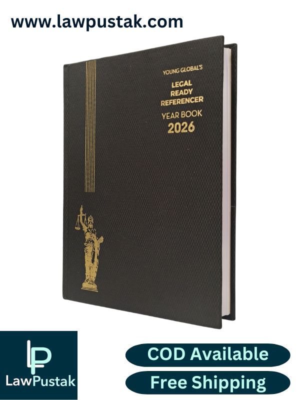 Legal Ready Referencer Year Book 2026 - Honeycomb Design Cloth Black Color Advocate Diary - Young Global Publications