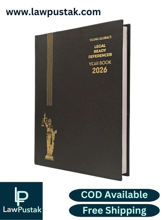 Legal Ready Referencer Year Book 2026 - Honeycomb Design Cloth Black Color Advocate Diary - Young Global Publications