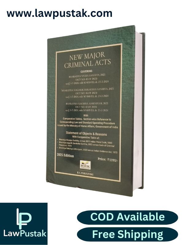 New Major Criminal Acts - Edition 2025 | B.C. Publications