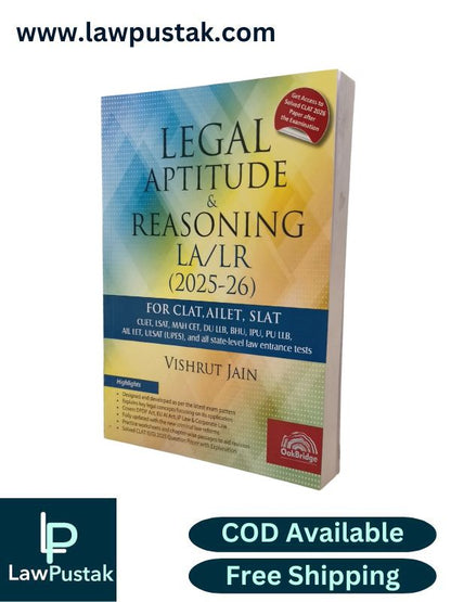 Legal Aptitude & Reasoning (LA/LR) for CLAT, AILET, SLAT by Vishrut Jain | Oakbridge Publishing
