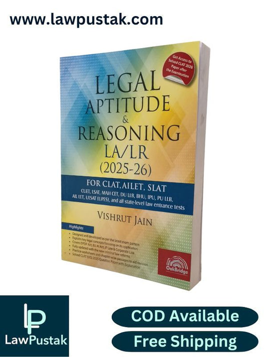 Legal Aptitude & Reasoning (LA/LR) for CLAT, AILET, SLAT by Vishrut Jain | Oakbridge Publishing