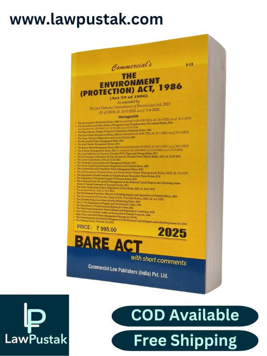 The Environment Protection Act, 1986| Bare Act with short Comments | Edition 2025 | Commercial Law Publishers (India) Pvt. Ltd.