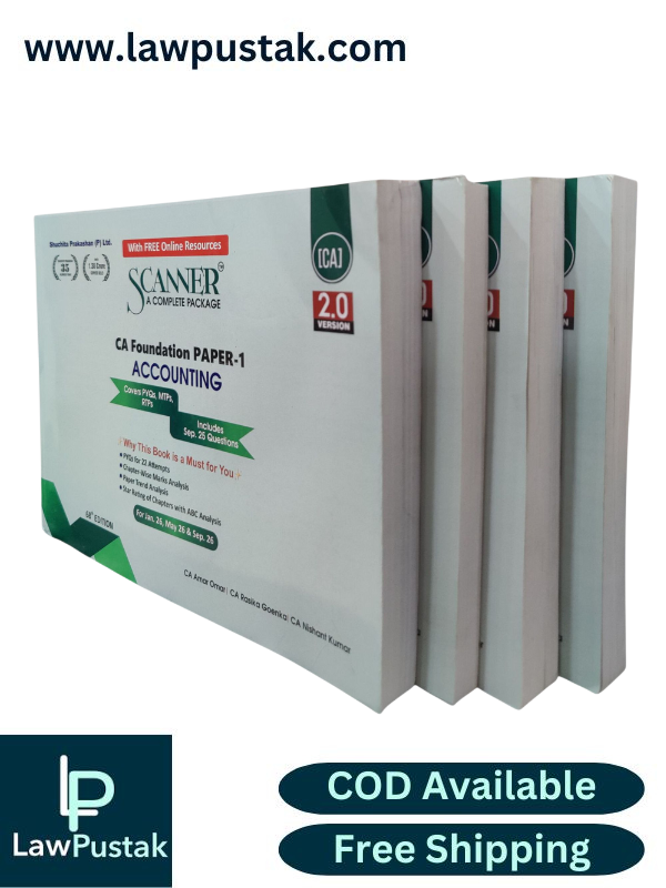 CA Foundation Combo (Set of 4 Book) by Shuchita Prakashan - for Jan. 26, May 26 & Sep. 26 Exam | Scanner