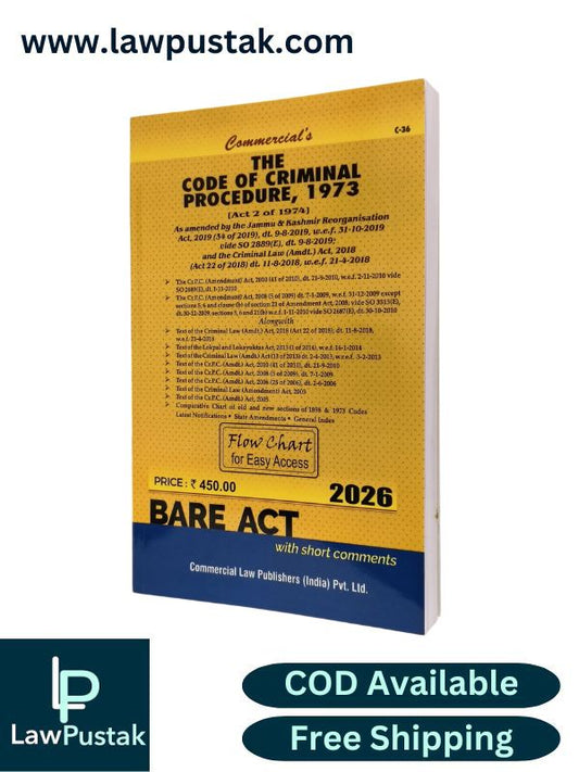 The Code of Criminal Procedure, 1973 - Bare Act - Edition 2026 | Commercial Law Publishers (India) Pvt. Ltd.