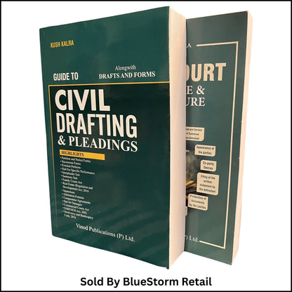 Civil Drafting & Pleadings and Civil Court Practice & Procedure Combo by Kush Kalra | Vinod Publications | Civil Litigation Books | Paperback | India