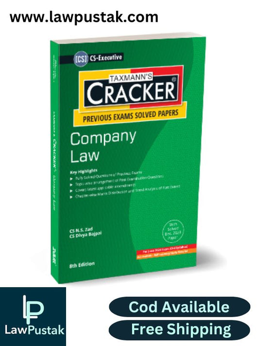 Company Law | CRACKER By N.S. Zad, Divya Bajpai-8th Edition 2024-Taxmann