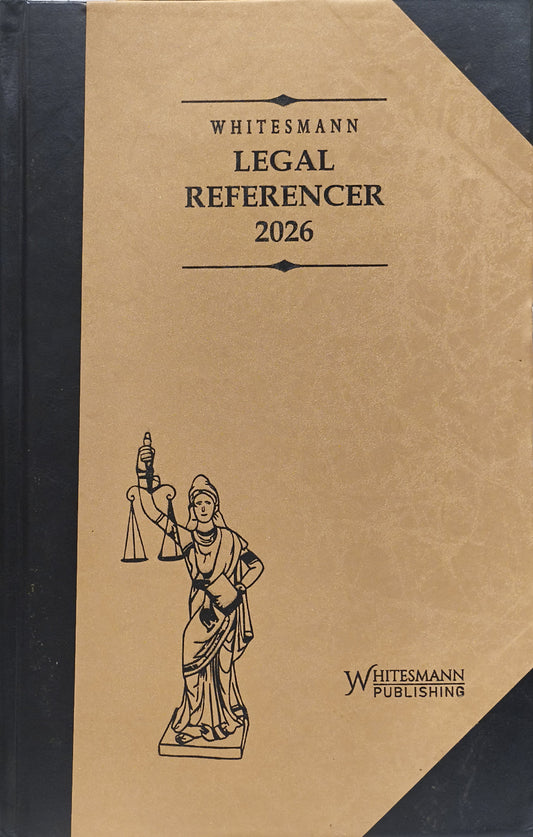 Legal Referencer Register 2026 | Leather Bound | Standard Size | Golden With Black Color Cornor