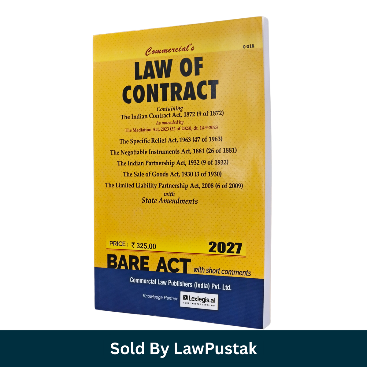 Commercials Law of Contract Bare Act 2027 Edition