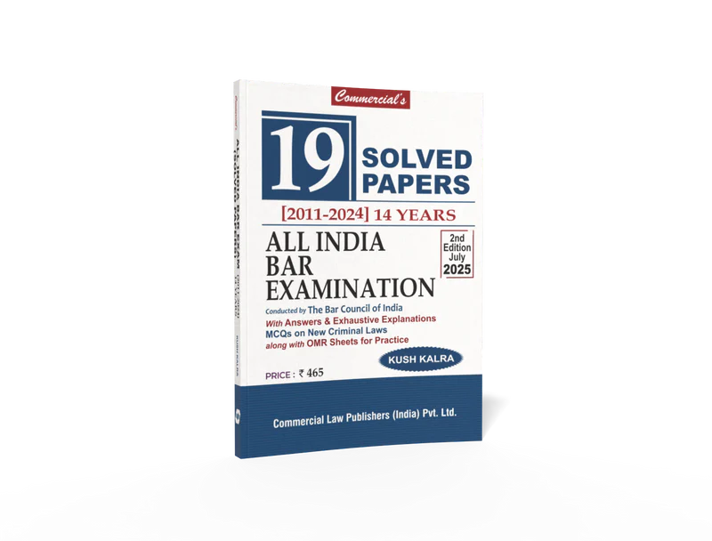 EXCLUSIVE COMBO - One stop Solution to AIBE XX (25 Bare Acts + Solved papers+ MCQs) | Commercial Law Publishers (India) Pvt. Ltd.