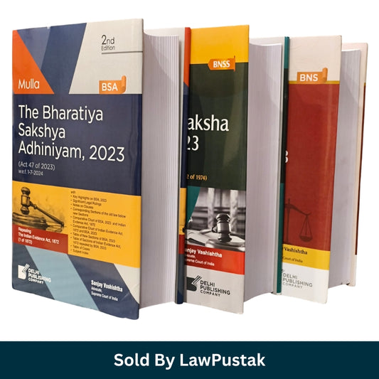 Combo Of 3 | The Bharatiya Sakshya Adhiniyam, 2023 | The Bharatiya Nagarik Suraksha Sanhita, 2023 | The Bharatiya Nyaya Sanhita, 2023  by Mulla | Delhi Publishing Company | 2nd Edition 2026