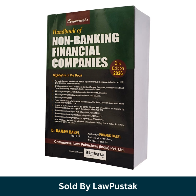 Handbook of Non-Banking Financial Companies by Dr. Rajeev Babel - 2nd Edition 2026 | Commercial Law Publishers (India) Pvt. Ltd.