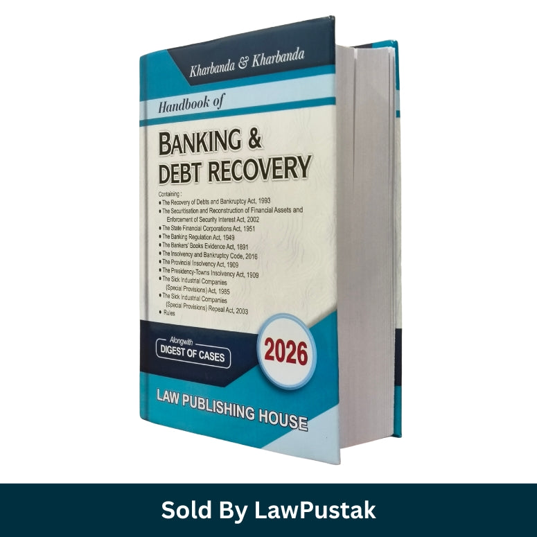 Handbook of Banking and Debt Recovery 2026 Edition by Kharbanda SARFAESI IBC law book cover