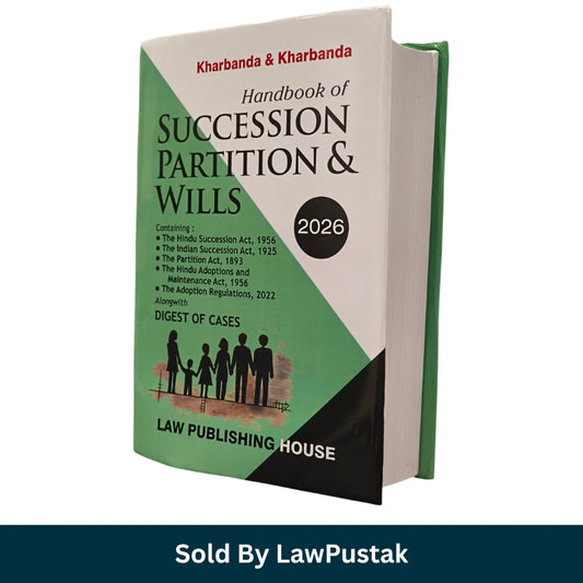 Handbook of Succession Partition and Wills 2026 by Kharbanda Law Publishing House book cover Hindu Succession Act guide India