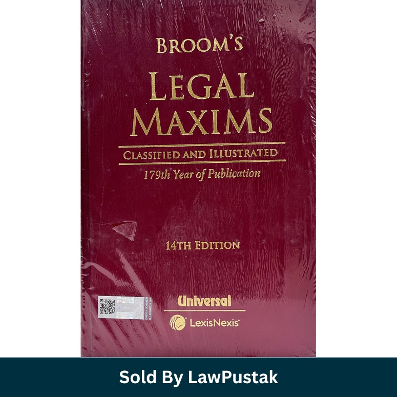 Legal maxims law book India classified illustrated edition