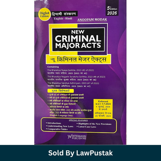 New Criminal Major Acts 2026 5th edition diglot BNS BNSS BSA book