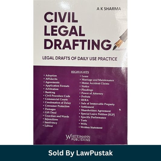 Law book for pleadings agreements drafting India