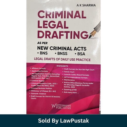 Criminal law drafting formats India new criminal acts book