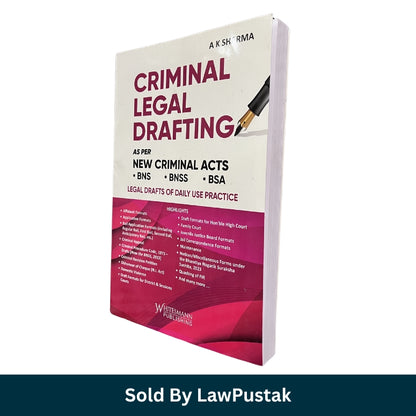 Legal drafting guide for criminal cases India book