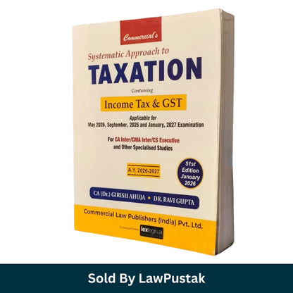 Income Tax and GST study book for CA CMA CS exams 2026