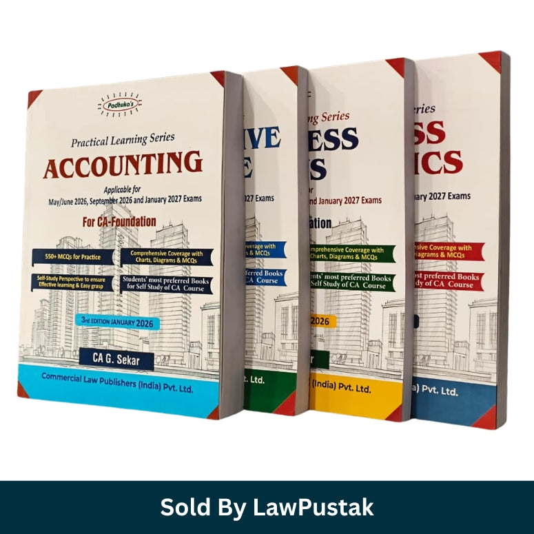 CA Foundation study material set 2026 Accounting Law Economics QA books