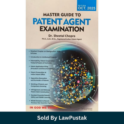 Patent law book India for patent agent exam preparation