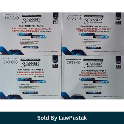 CMA Foundation study material MCQ based law accounting maths economics books