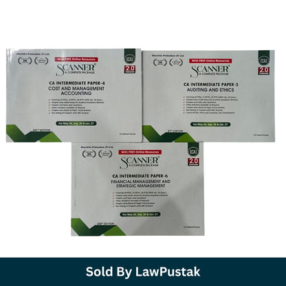 CA Inter exam preparation books India scanner series latest edition