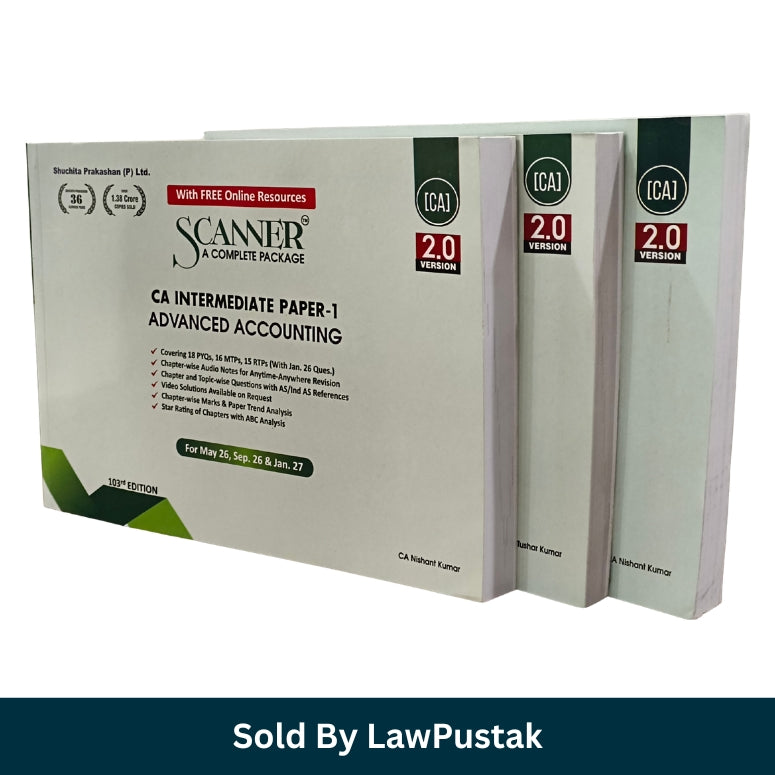 CA Inter exam preparation books India scanner series latest edition