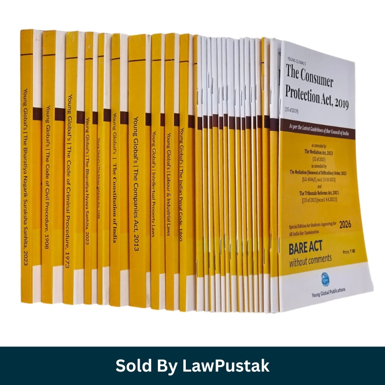 Set of 25 Bare Acts law books for AIBE preparation India